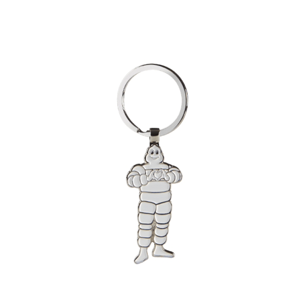 Porte-clé Bibendum coeur métal - souvenir