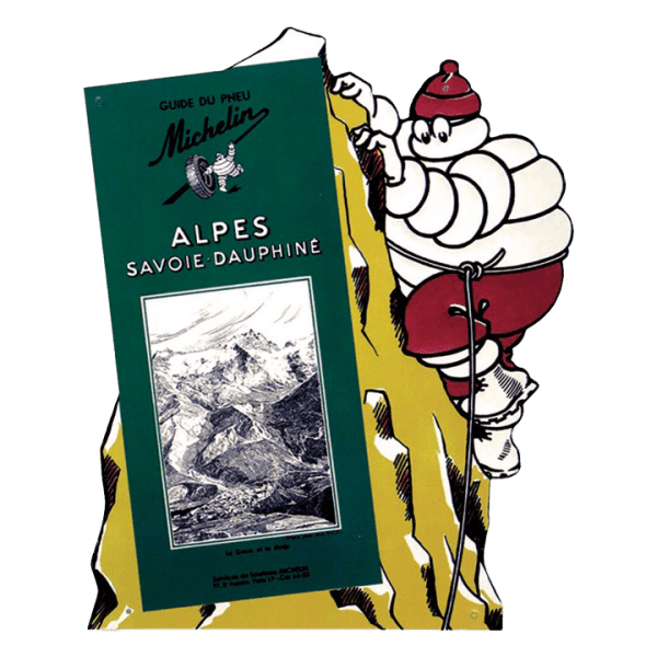 Tole découpée Michelin alpes - SOUVENIR 