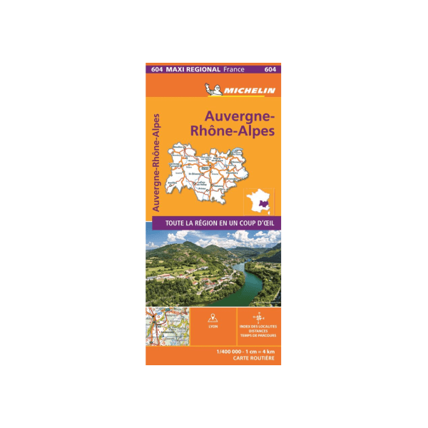 carte maxi regionale auvergne rhone alpes michelin - CARTES ET GUIDES
