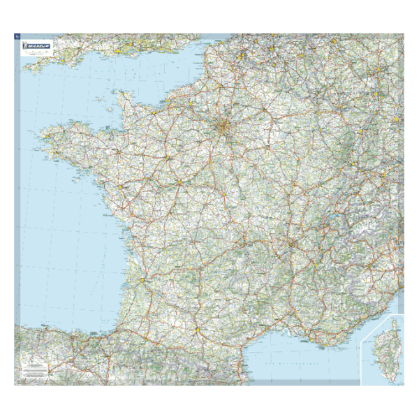 Carte roulée plastifiée France Michelin - CARTES ET GUIDES