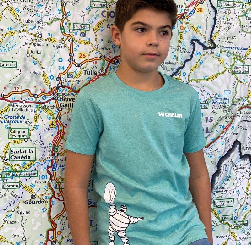 tee shirt enfant bibendum pneu 5 - habillement
