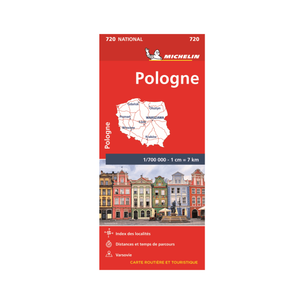 CN Pologne 720 - CARTES ET GUIDES MICHELIN