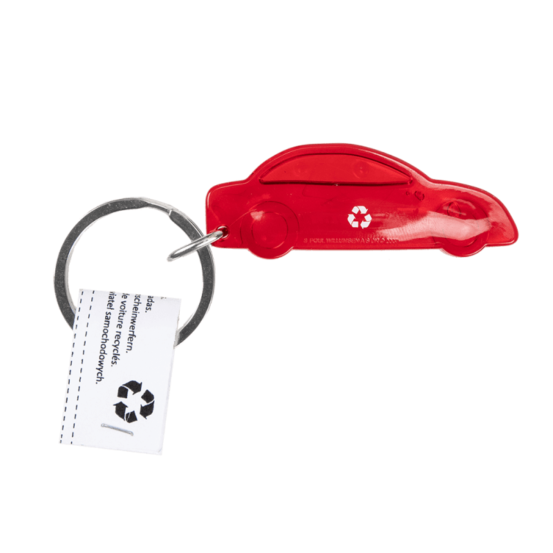 porte clé Michelin voiture rouge - souvenir