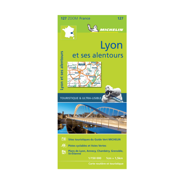 Carte zoom Lyon - Michelin-min - CARTES ET GUIDES MICHELIN 