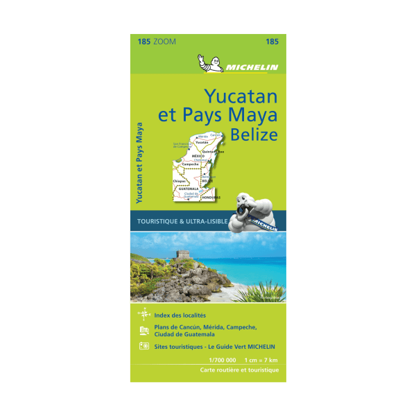 Carte zoom Yucatan - Michelin-min - CARTES ET GUIDES MICHELIN