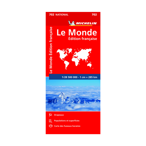 carte le monde - michelin - cartes et guides