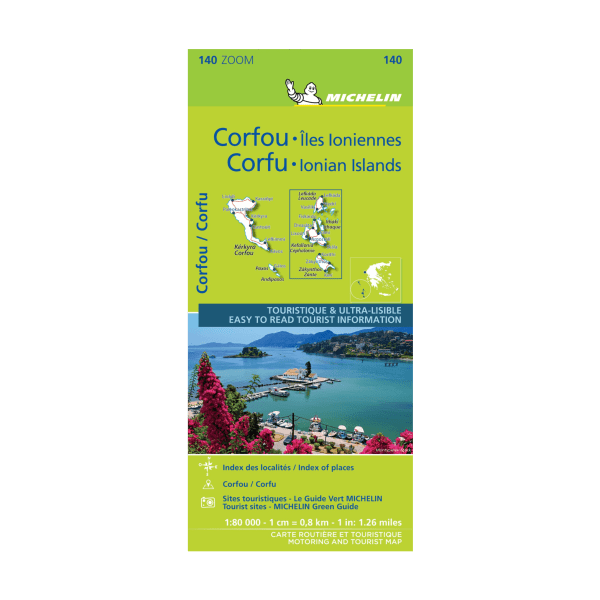 carte zoom Corfou - Michelin-min - CARTES ET GUIDES MICHELIN 