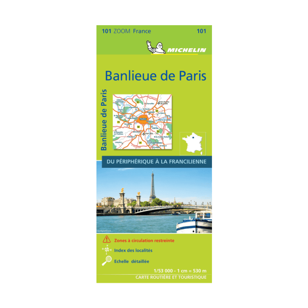 carte zoom banlieue de Paris - Michelin-min - CARTES ET GUIDES MICHELIN 