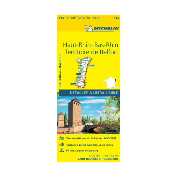 CD 315 Haut rhin bas rhin et terr de belfort - CARTES ET GUIDES