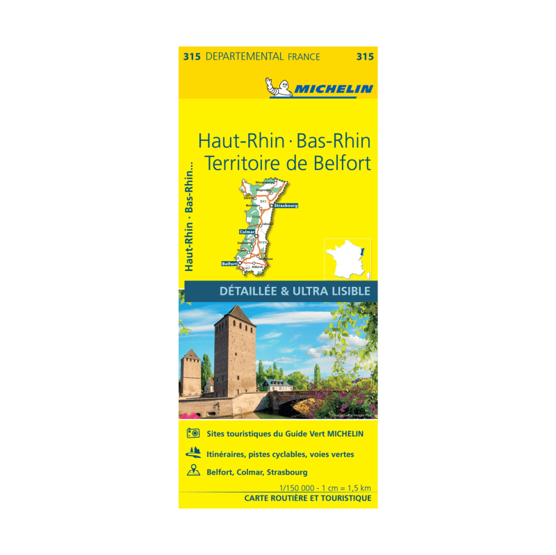 CD 315 Haut rhin bas rhin et terr de belfort - CARTES ET GUIDES