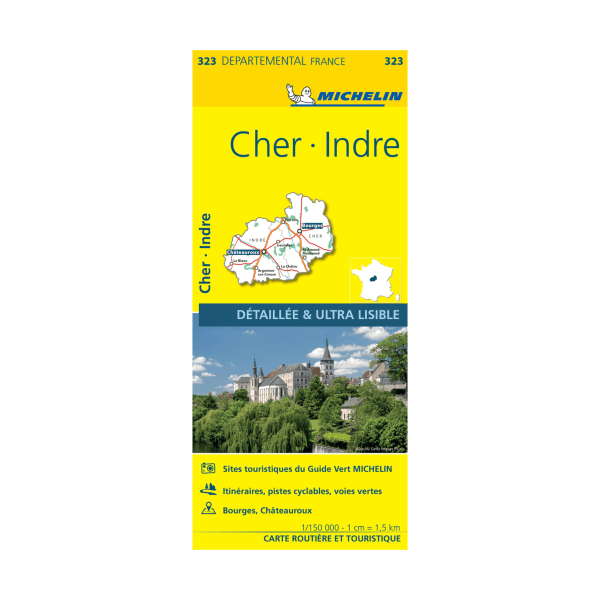CD 323 Cher et Indre - CARTES ET GUIDE