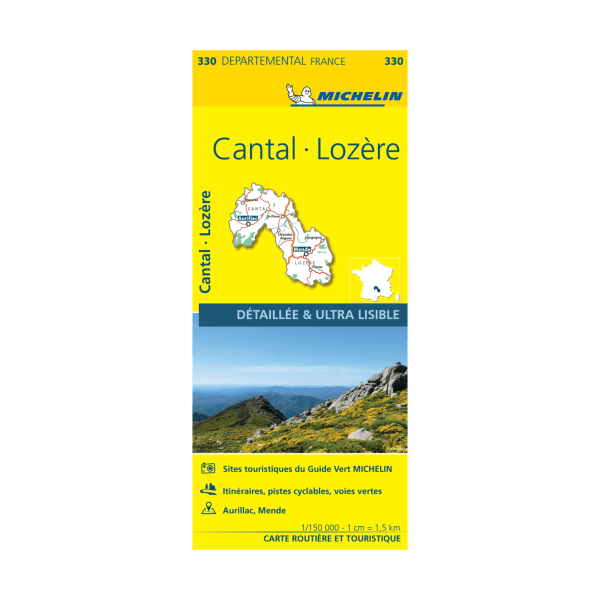 CD 330 Cantal - CARTES ET GUIDES MICHELIN