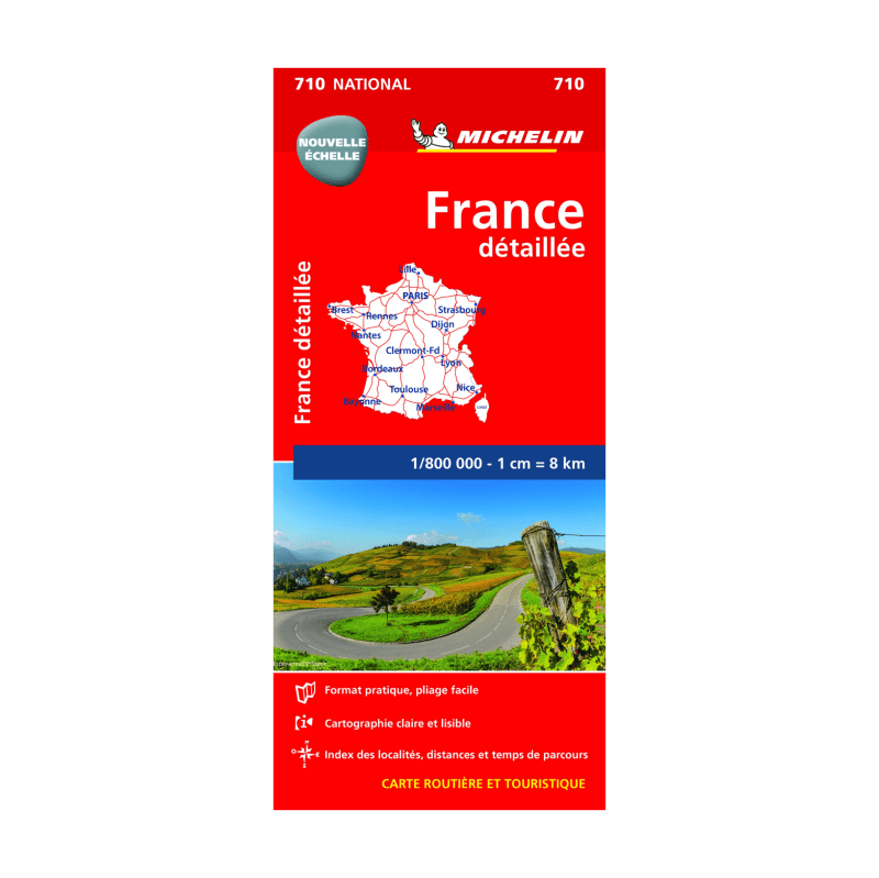 CN France détaillée 710 - CARTES ET GUIDES MICHELIN