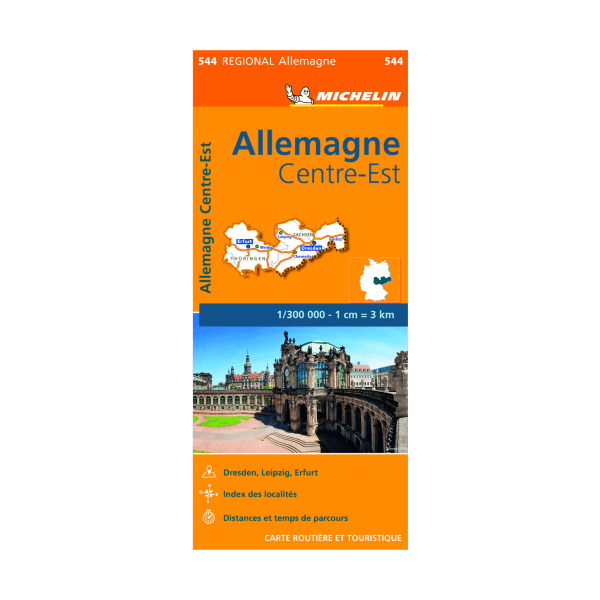 CR 544 Allemagne centre est - CARTES ET GUIDES MICHELIN 