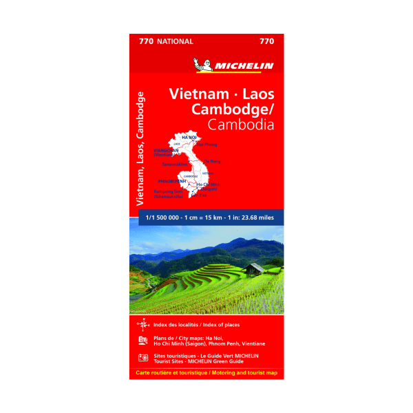 Carte Vietnam Laos Cambodge - CARTES ET GUIDES MICHELIN 