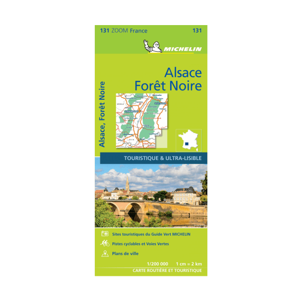 Carte zoom Alsace Forêt Noire - CARTES ET GUIDES MICHELIN 