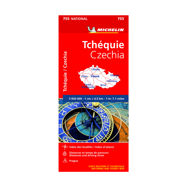 carte Tchéquie Michelin - cartes et guides