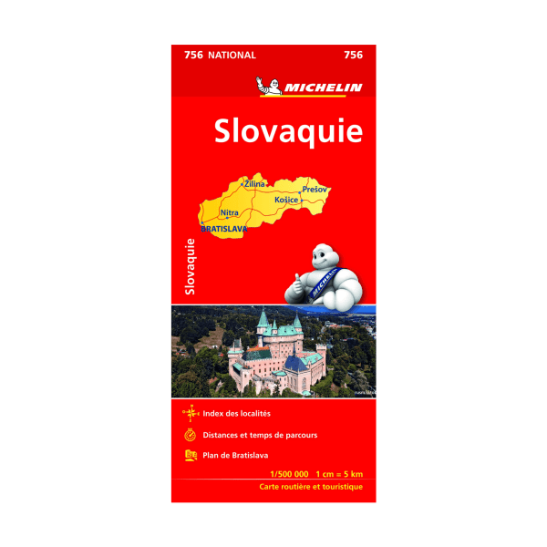 carte slovaquie Michelin - CARTES ET GUIDES MICHELIN