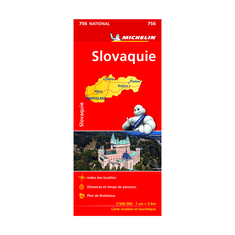 carte slovaquie Michelin - CARTES ET GUIDES MICHELIN