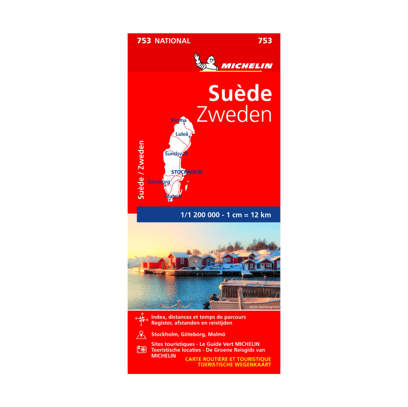 carte suède Michelin - CARTES ET GUIDES