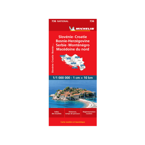 CN 736 Slovénie Croatie - CARTES ET GUIDES MICHELIN