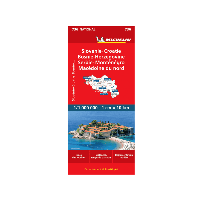 CN 736 Slovénie Croatie - CARTES ET GUIDES MICHELIN