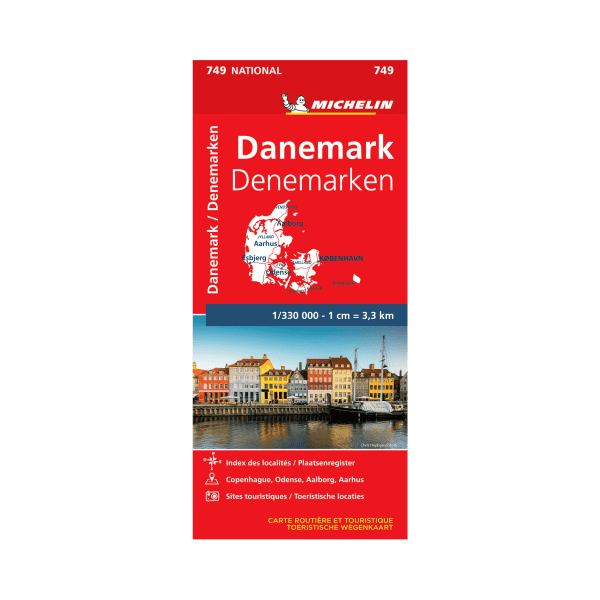 CN 749 Danemark - CARTES ET GUIDES MICHELIN