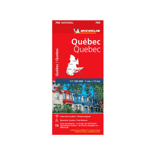 CN 760 Québec - CARTE SET GUIDES MICHELIN