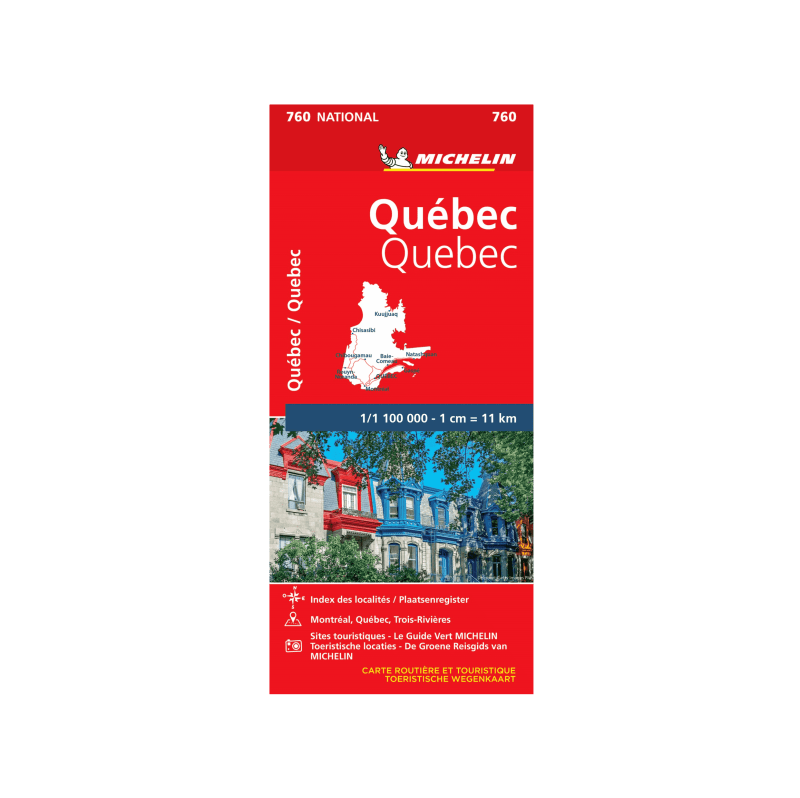 CN 760 Québec - CARTE SET GUIDES MICHELIN
