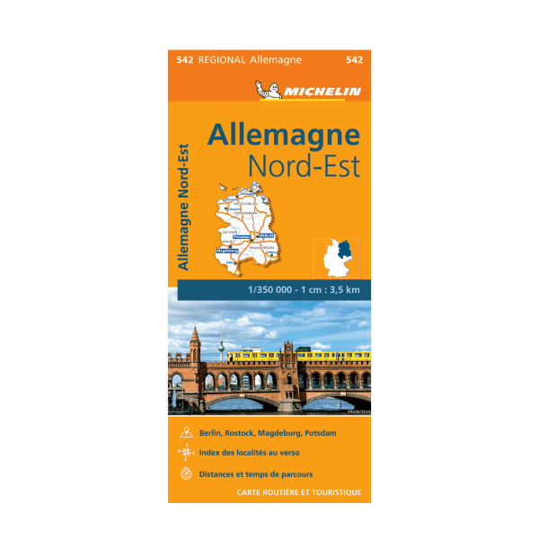 Carte Régionale 542 Allemagne Nord-Est - Cartes et Guides