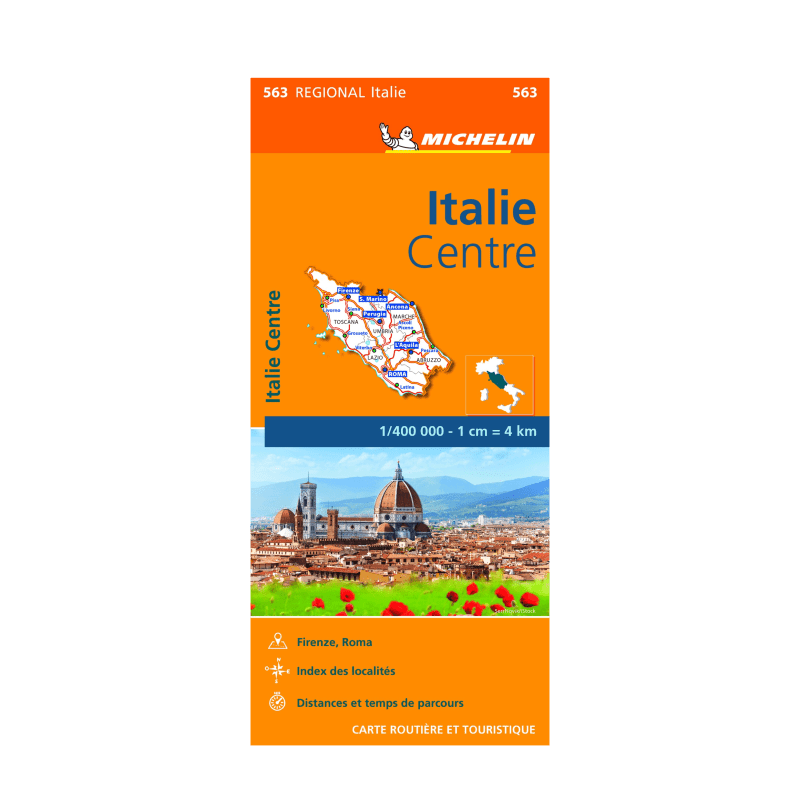 Central Italy Regional Map 563 - MICHELIN MAPS AND GUIDES