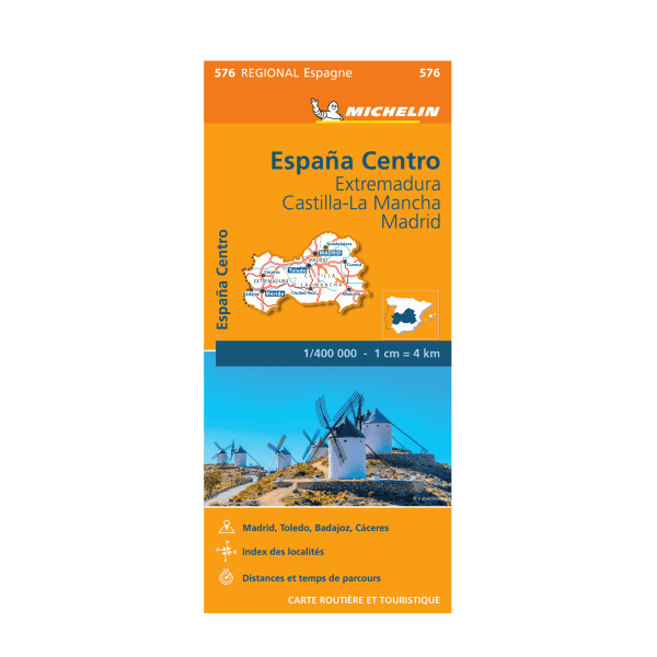 Central Spain Regional Map 576 - MICHELIN MAPS AND GUIDES
