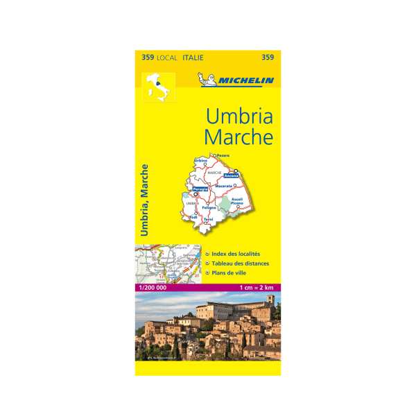 carte local umbria - CARTES ET GUIDES MICHELIN